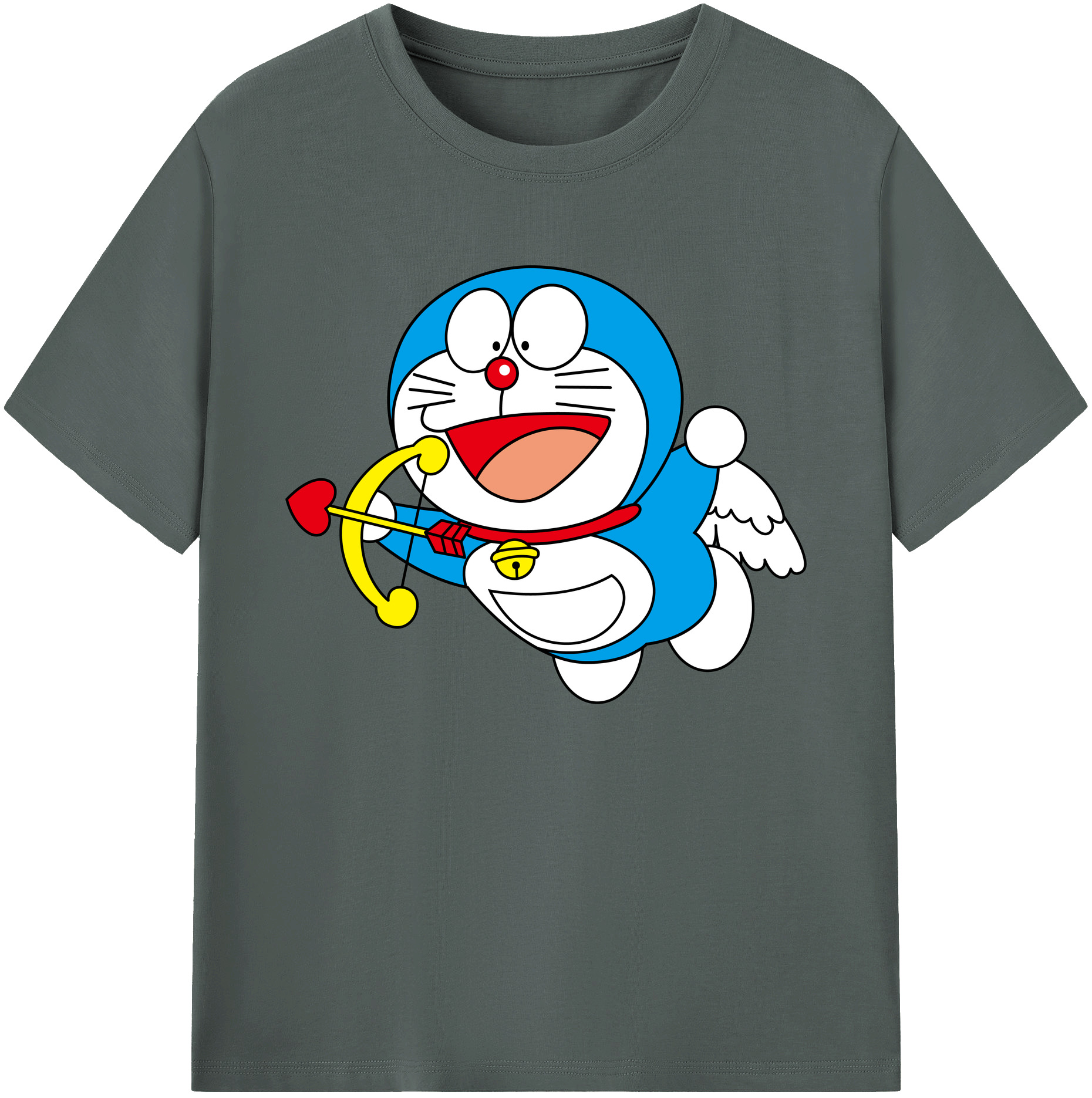 （画像用） ドラえもん Doraemon 綿100％ メンズ半袖Tシャツ｜肌触りやわらか＆通気性